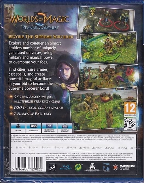 Worlds of Magic Planar Conquest - i Folie - PS4 (AA-Grade) (Genbrug)